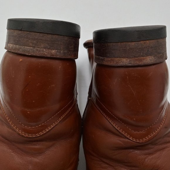 Justin Roper Cowboy Boots Womens 6 B Brown Leather Western Cowgirl Distressed - Picture 8 of 10